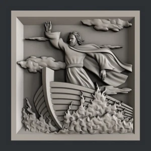 Modelos 3d STL para CNC, Artcam, Aspire, religión de relieve - Imagen 1 de 4
