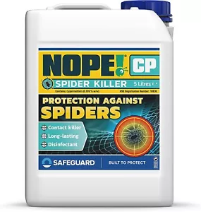 More details for nope cp spider killer spray repellent strong treatment residual action - 5l