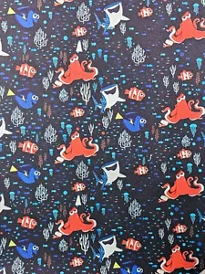 Finding Nemo FAUX LEATHER SHEET 8" x 12" Cartoon Movie SMOOTH - Picture 1 of 1