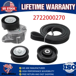 2722000270 Drive Belt Tensioner w/ Idler Pulley For Mercedes Benz C230 C280 E350 - Picture 1 of 17