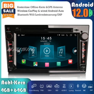 64GB DAB+Android 13 Autoradio GPS CD Opel Corsa C/D Astra H Zafira Meriva Signum - Bild 1 von 21