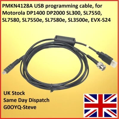 PMKN4128A USB programming cable for Motorola DP1400 DP2000 SL300 SL7550 SL758 - Image 1 of 4