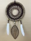 Dream Catcher With Feather And Beads 6"