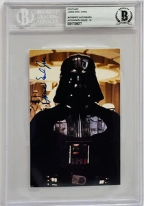 JAMES EARL JONES Signed GRADED 10 Autograph Slabbed Darth Vader Postcard BAS - Picture 1 of 3