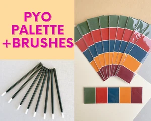 10/25/50/100 Combo Pack with Brushes Paint Your Own PYO Earth Tone PYO Palettes - Bild 1 von 7