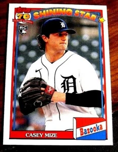 2021 TOPPS ARCHIVES #91BZ-4 CASEY MIZE TIGERS BAZOOKA SHINING STARS NM-MT - Picture 1 of 1