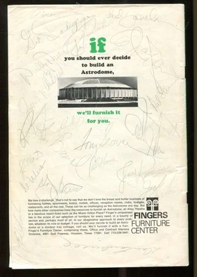 1969 NY Mets Team Signed Program Autographed Hodges Seaver Berra 22 Sigs BAS *96 - Image 1 of 3