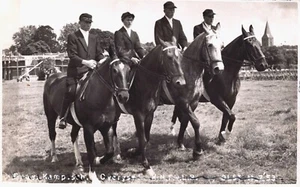 Caballos deportivos ecuestres Doetinchem vintage RPPC 09.19 - Imagen 1 de 2