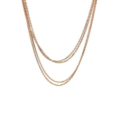 Cadena Chopard Oro Rosa 18k Doble Hilo 31.5" Largo Foto 1 de 4