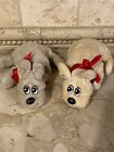 Lot Of 2 Vintage Pound Puppies Plush Gray And Tan