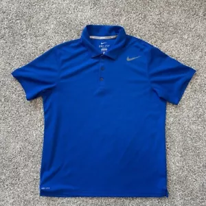 Nike Polo Uomo M Dri Fit Tennis Blu Maglia Manica Corta - Foto 1 di 6
