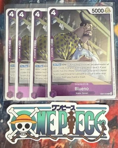 4x One Piece EB01-033 R Blueno - Foil - English - Playset - TCG - Mint - Picture 1 of 1