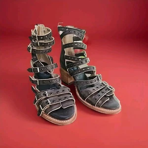 Freebird By Steven Sandalen Casandra Riemchen Leder USA Größe 10 Original 225€ - Bild 1 von 7