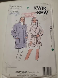 KWIK SEW SEWING PATTERN 2406 Loose Fitting  Wrap Jacket Sz XS- XL - Picture 1 of 3
