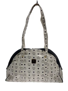 MCM Boston Tasche Leder weiß Gesamtmuster gebraucht - Bild 1 von 9