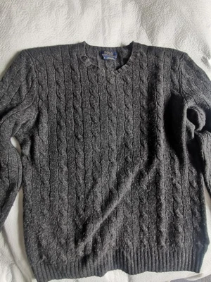 Ralph Lauren Kaschmir Merinowolle Zopfmuster - Bild 1 von 4