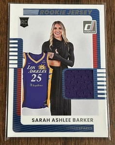 2025 Panini Donruss WNBA #13 Sarah Ashlee Barker Rookie Jersey Patch - Sparks - Bild 1 von 2