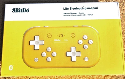 Gamepad Bluetooth 8BitDo Lite para Switch y PC - Amarillo, Vendedor de EE. UU. Foto 1 de 4