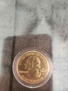 2000 P Mint Maryland Gold Plated State Quarter Encapsulated Uncirculated - Picture 1 of 2