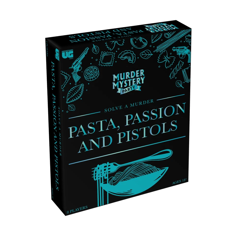 University Games Murder Mystery Party Pasta Passion & Pistols 2019