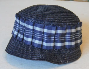 Vintage Blue Hat for a Doll 8 1/2" around inside P7546 - Picture 1 of 3