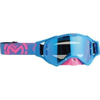 Gafas Moose XCR - MX Off-Road Dirt Bike - Azul/Rosa con Lente Espejo Foto 1 de 1