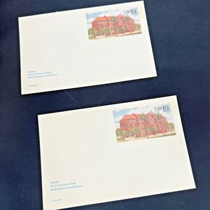 ALTE ROTE Univ von Texas Medical Branch 1991 USA 19 Cent unbenutzte Postkarte Galveston - Bild 1 von 4
