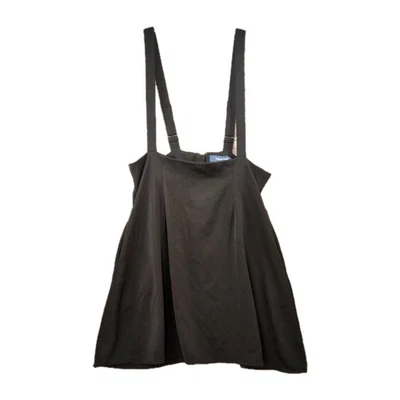 ModCloth Suspender Skirt Black Size Large Women's A-Line Mini - Image 1 of 4