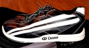 Dexter Slide Rite Jack #B2251-1 Herren 10M Bowlingschuhe schwarz weiß Streifen - Bild 1 von 4
