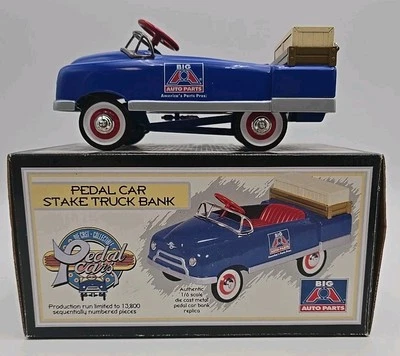 Die Cast Pedal Car 1:6 1948 BMC Stake Truck Bank Big A Auto Parts Crown Limited Foto 1 de 4