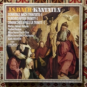 BACH - KANTATEN 6-LP BOX SET KARL RICHTER CUT-OUT MINT VINYL - Picture 1 of 4
