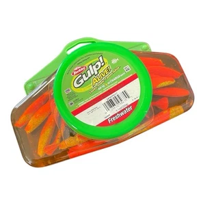 Berkley GAFHPPS3-FT Gulp! Alive! FRESHWATER Paddleshad Half Pnt 3", FIRE TIGER - Picture 1 of 4