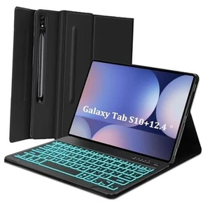 Keyboard Case for Samsung Galaxy S10 Plus and Tab S9 FE+ 5G (12.4-inch), - Picture 1 of 8