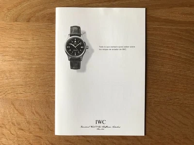 Opuscolo IWC AVIATOR Orologi - Spagnolo - Per Collezionisti Di Orologi - Immagine 1 di 4
