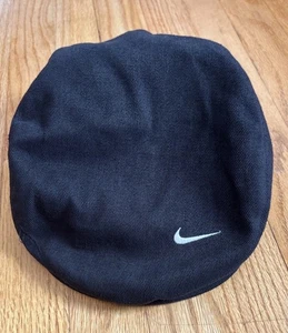 Vintage 90er Nike schwarz weiß Swoosh Golf Cabbie Michael Jordan Mütze Zeitungsjunge Kappe M USA - Bild 1 von 7