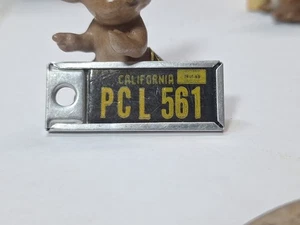 1966 California DAV Tag Keychain License Plate PCL-561 - Picture 1 of 3