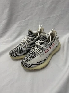 Men’s adidas Yeezy Boost 350 V2 Zebra White UK8 trainers sneakers shoes - Picture 1 of 7