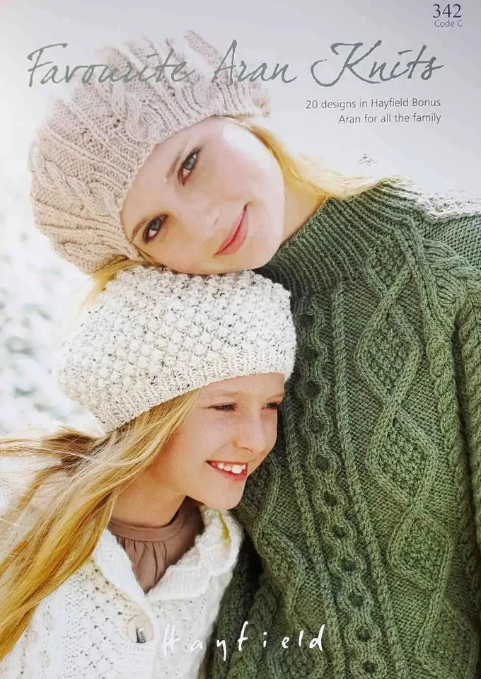 New Hayfield 20 Designs Knitting Pattern Book Favourite Aran Knits 342 - Image 1 of 3