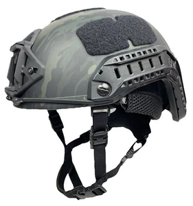 Multicam BLK Super High Cut NIJ IIIA Maritime Ops Combat Ballistic Helmet Large - Picture 1 of 6