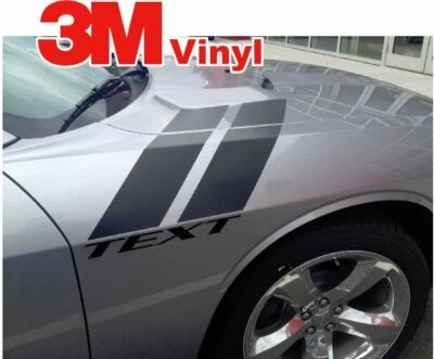 Calcomanía de vinilo Hemi con gráficos Dodge Challenger R/T 2008-2021 rayas guardabarros Foto 1 de 4