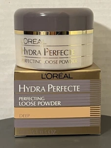 L'oreal Hydra Perfecte - Perfecting Loose Powder - DEEP .5 oz NIB - Picture 1 of 3