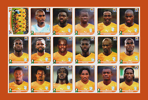 Ivory Coast National Team - Panini FIFA World Cup 2010 stickers