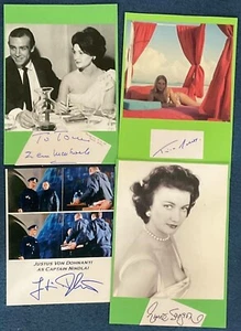 James Bond Collection of 4 Signatures with Photos - Featuring Notable Cast - Picture 1 of 5