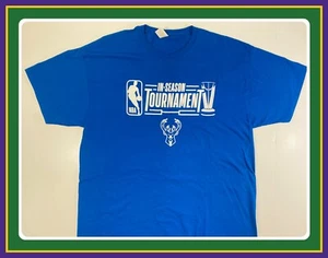 Rookie Milwaukee Bucks 2023 Inaugural NBA In Season Tournament New T Shirt XL - Picture 1 of 15
