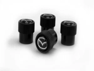 Mazda Genuine Parts Valve Stem Caps with Mazda Emblem for CX-5 KF Models NEW - Picture 1 of 2