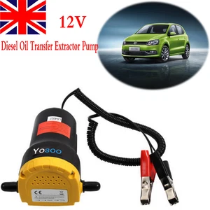 12V Diesel Oil Fluid Transfer Extractor Pump Electric Suction for Car Motorbike - Picture 1 of 11