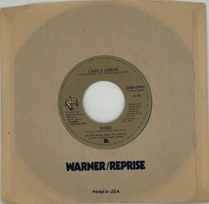 Carly Simon-Jesse/Take Me As I Am New & Unplayed 45 MINT (M) Condition - Picture 1 of 4