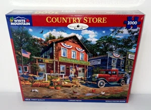 White Mountain Country Store Jigsaw Puzzle 1000 Pc Larger Pieces 24 x 30 New - Picture 1 of 5
