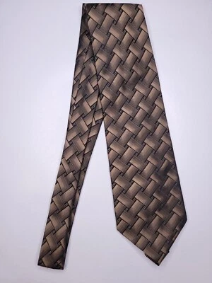 J Ferrar Mens Formal Necktie 58"Lx4"W Brown Neck Tie - Image 1 of 4