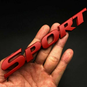 Car Sport Racing Logo Emblem Badge Sticker Decal Trunk Tailgate Decoration Red - Imagen 1 de 9